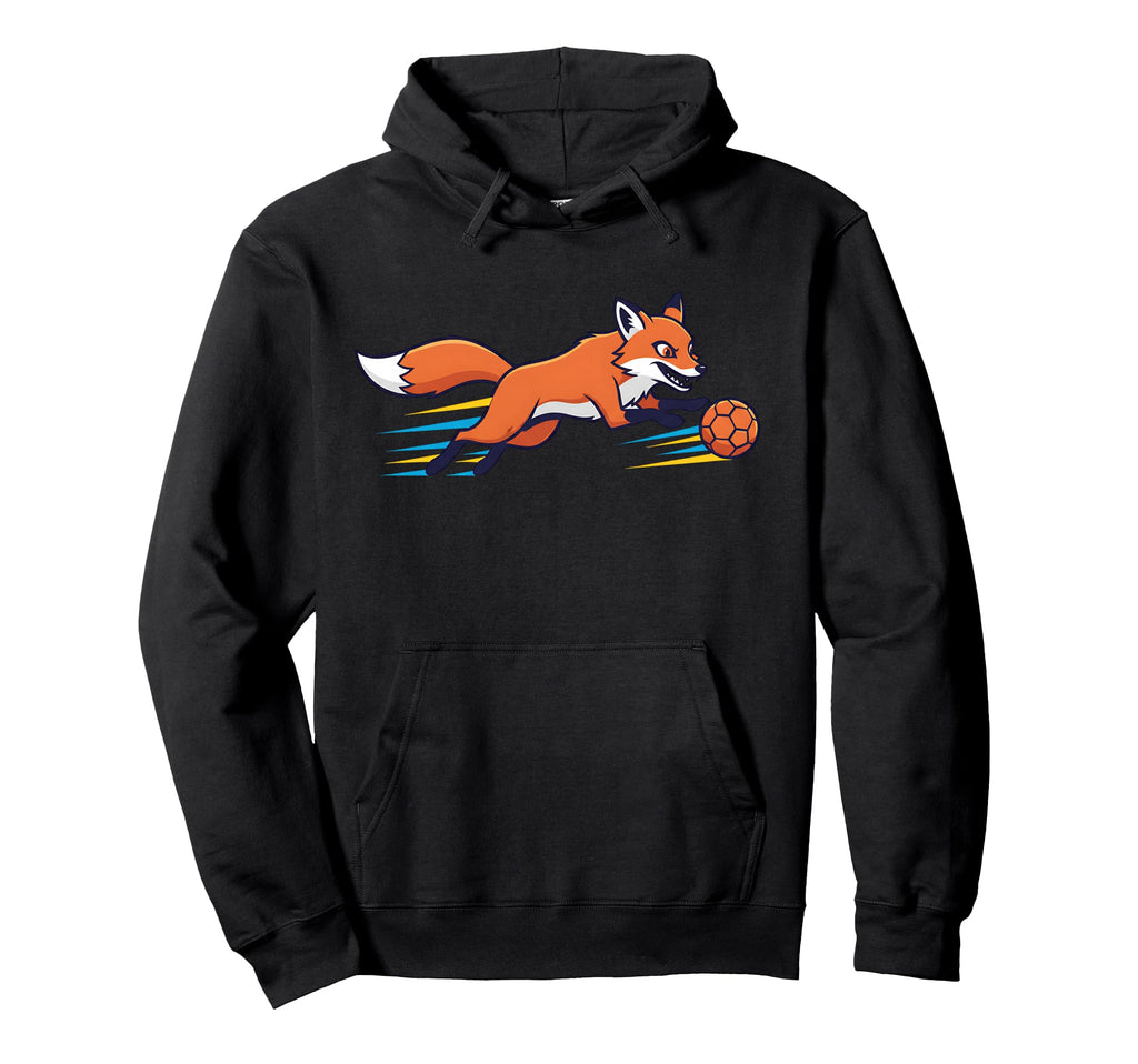 Speedy Fox Football Striker Running Hoodie - Streetwear Style for Adults