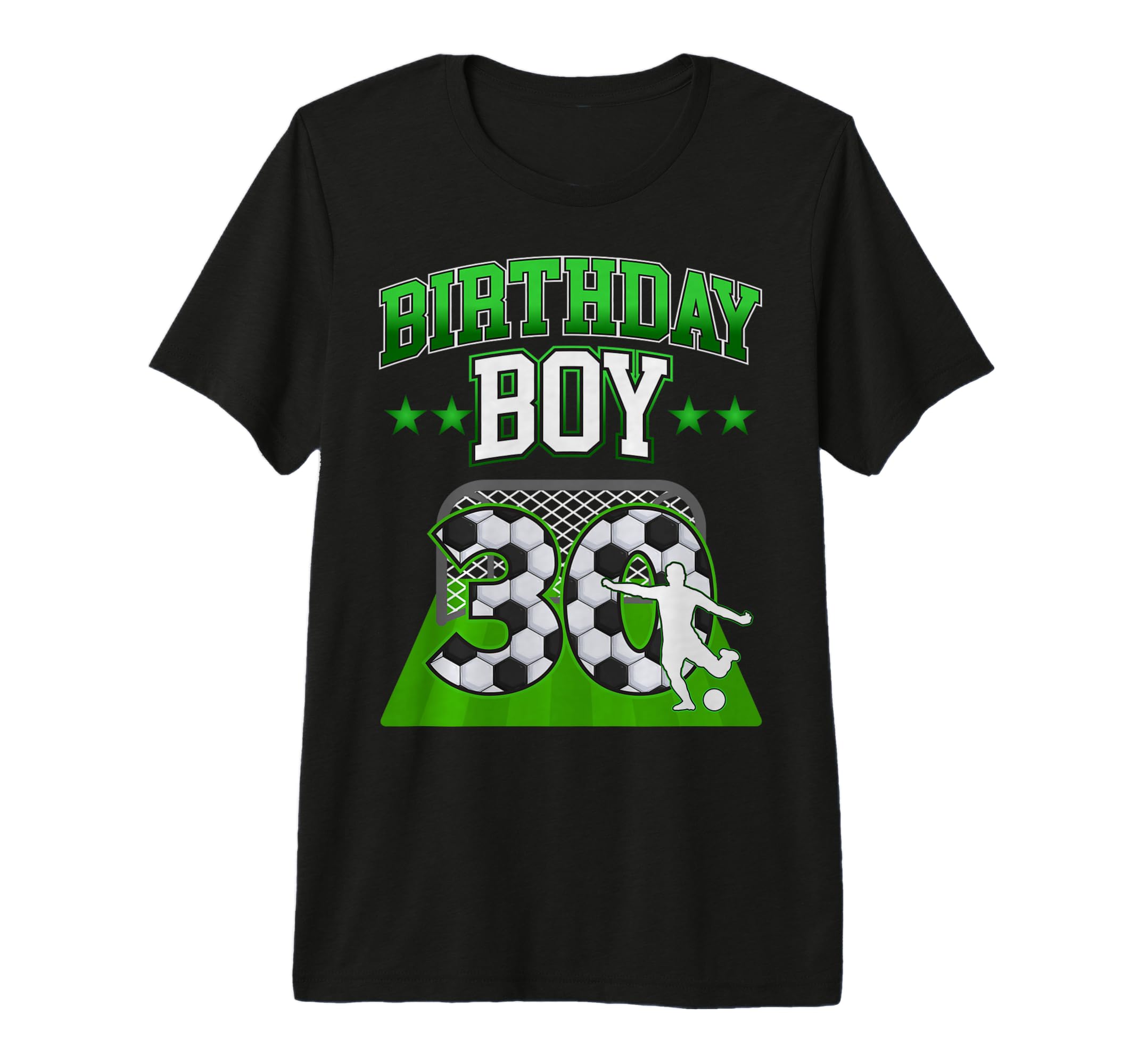 Soccer Themed Birthday Outfit 30 Year T-Shirt - Custom Art Print Men Women