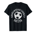Shenandoah County Soccer Distressed T-Shirt - Custom Art Print Men Women