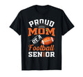 Proud Mom Football Senior Class 2025 T-Shirt - Novelty Apparel Unisex