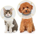 Soft Dog Cone Collar to Stop Licking-Adjustable Comfortable Mesh Recovery Collar After Surgery for Small or Miniature Dogs, Alternative to Plastic Elizabethan Collars for Neuter Incision Care (Grey,L)