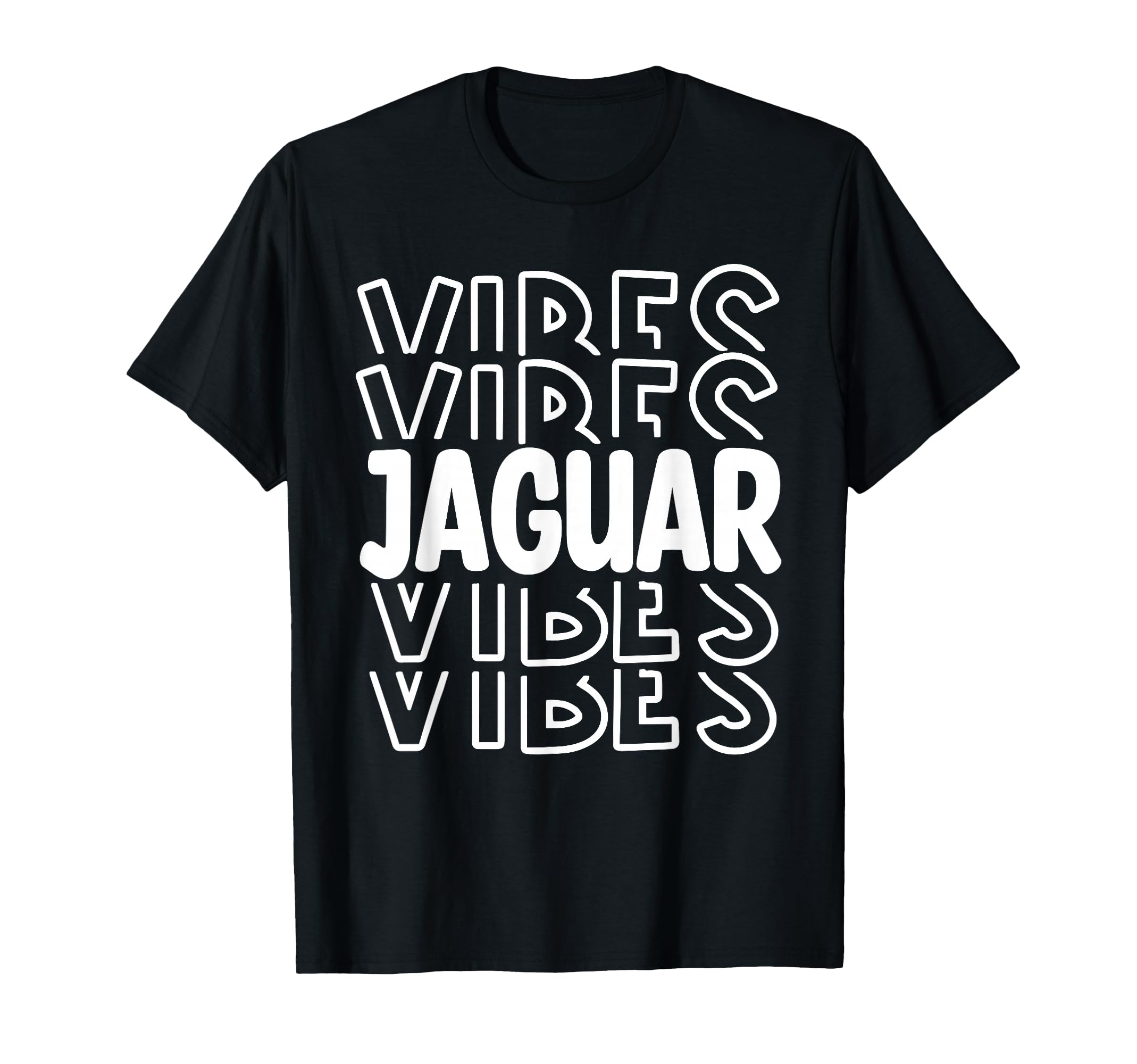 Jaguar Vibes Mascot Team School T-Shirt - Streetwear Style Men Women