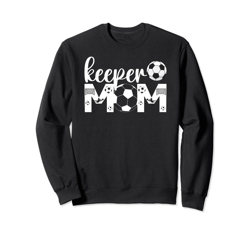 Soccer Keeper Mom Proud Mother Soccer Sweatshirt - Minimalist Print Unisex
