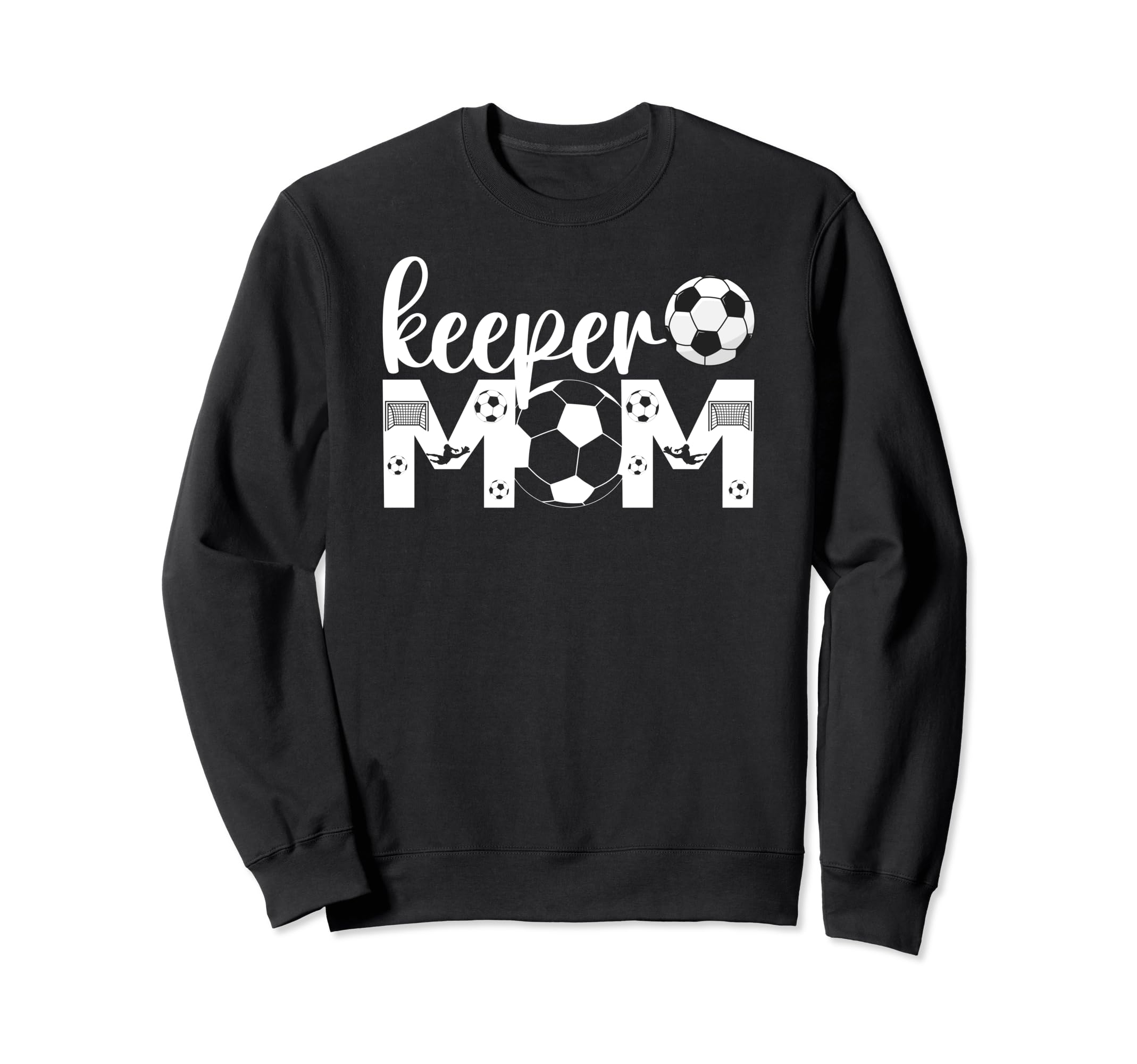 Soccer Keeper Mom Proud Mother Soccer Sweatshirt - Minimalist Print Unisex