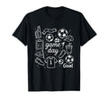 Game Day Soccer Foam Finger Cleats Goal T-Shirt - Graphic Print Unisex