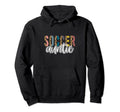 Soccer Auntie Leopard Cheetah Trendy Hoodie - Custom Art Print Men Women