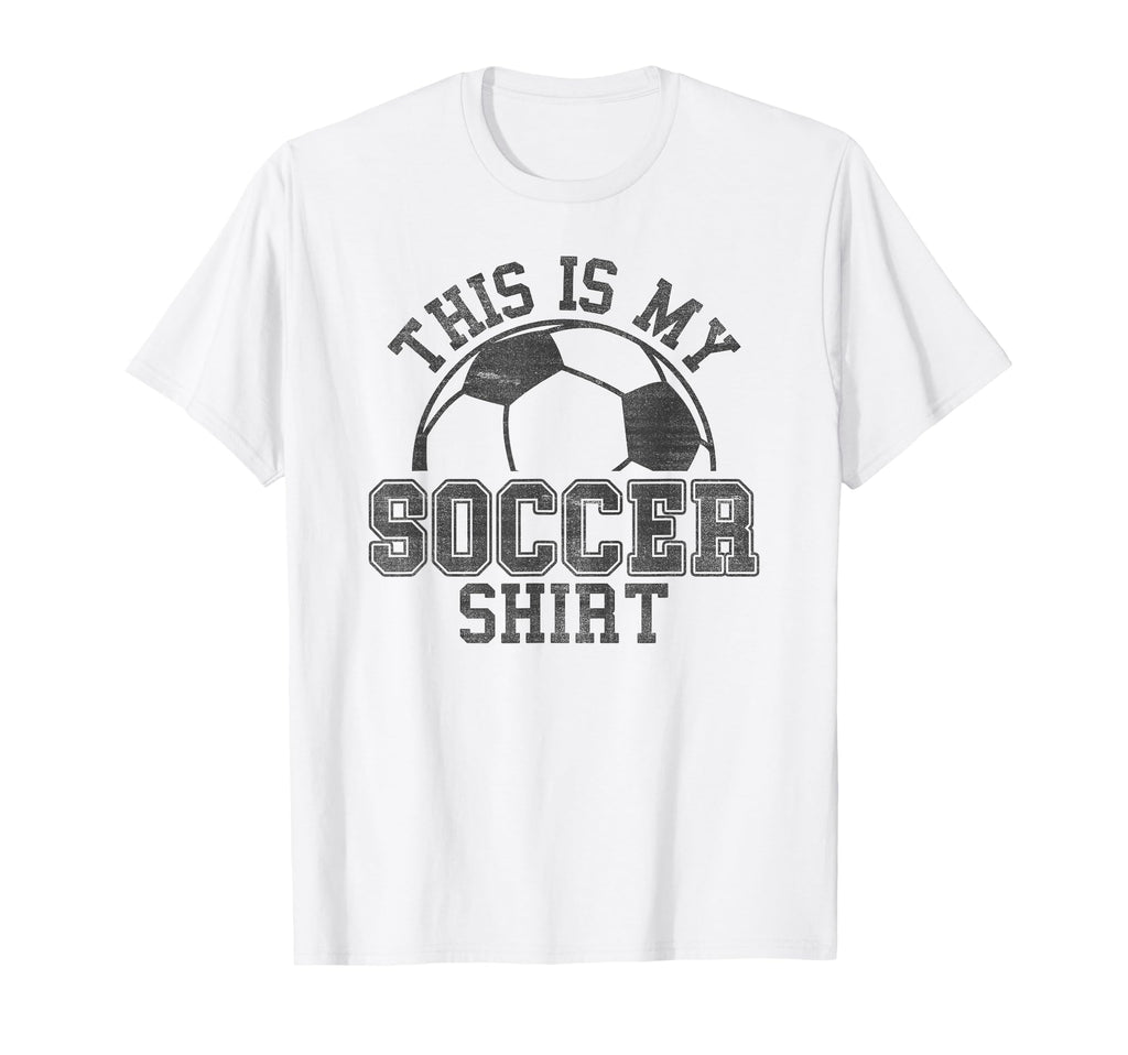 Trendy This Is My Soccer Distressed Big T-Shirt - Graphic Print Unisex