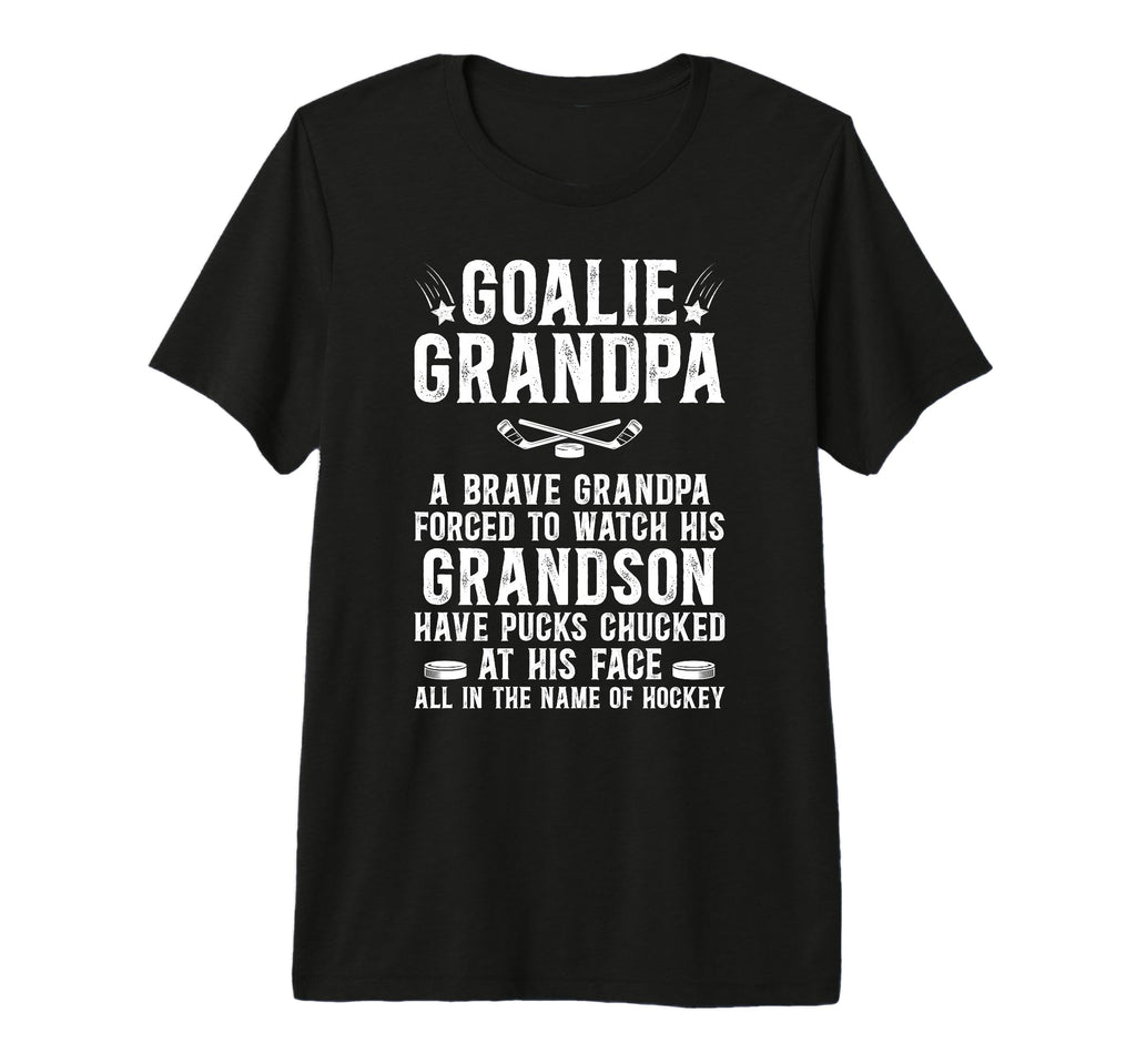 Mens Hockey Goalie Grandpa Hockey Keeper T-Shirt - Trendy Graphic Unisex