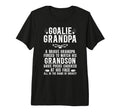 Mens Hockey Goalie Grandpa Hockey Keeper T-Shirt - Trendy Graphic Unisex