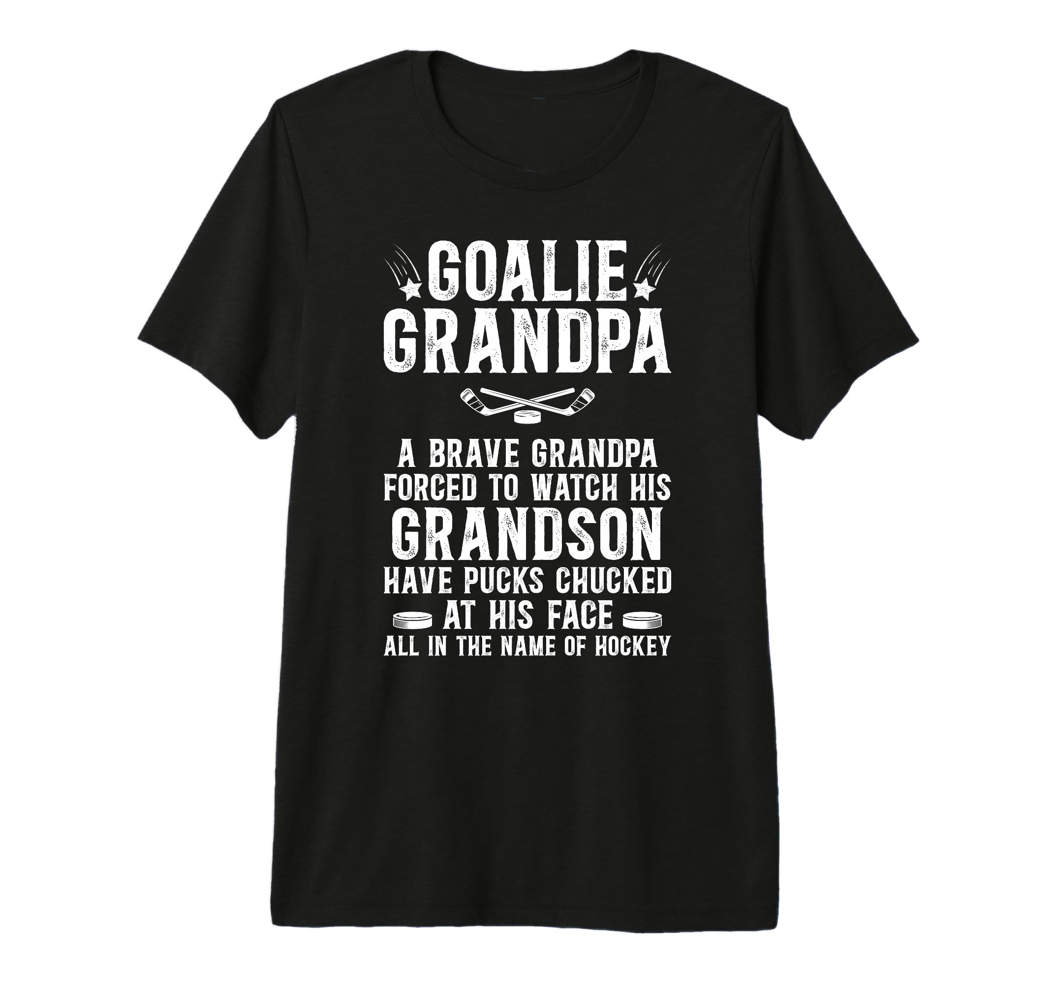 Mens Hockey Goalie Grandpa Hockey Keeper T-Shirt - Trendy Graphic Unisex
