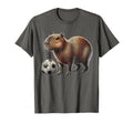 Capybara Soccer T-Shirt - Custom Art Print Men Women