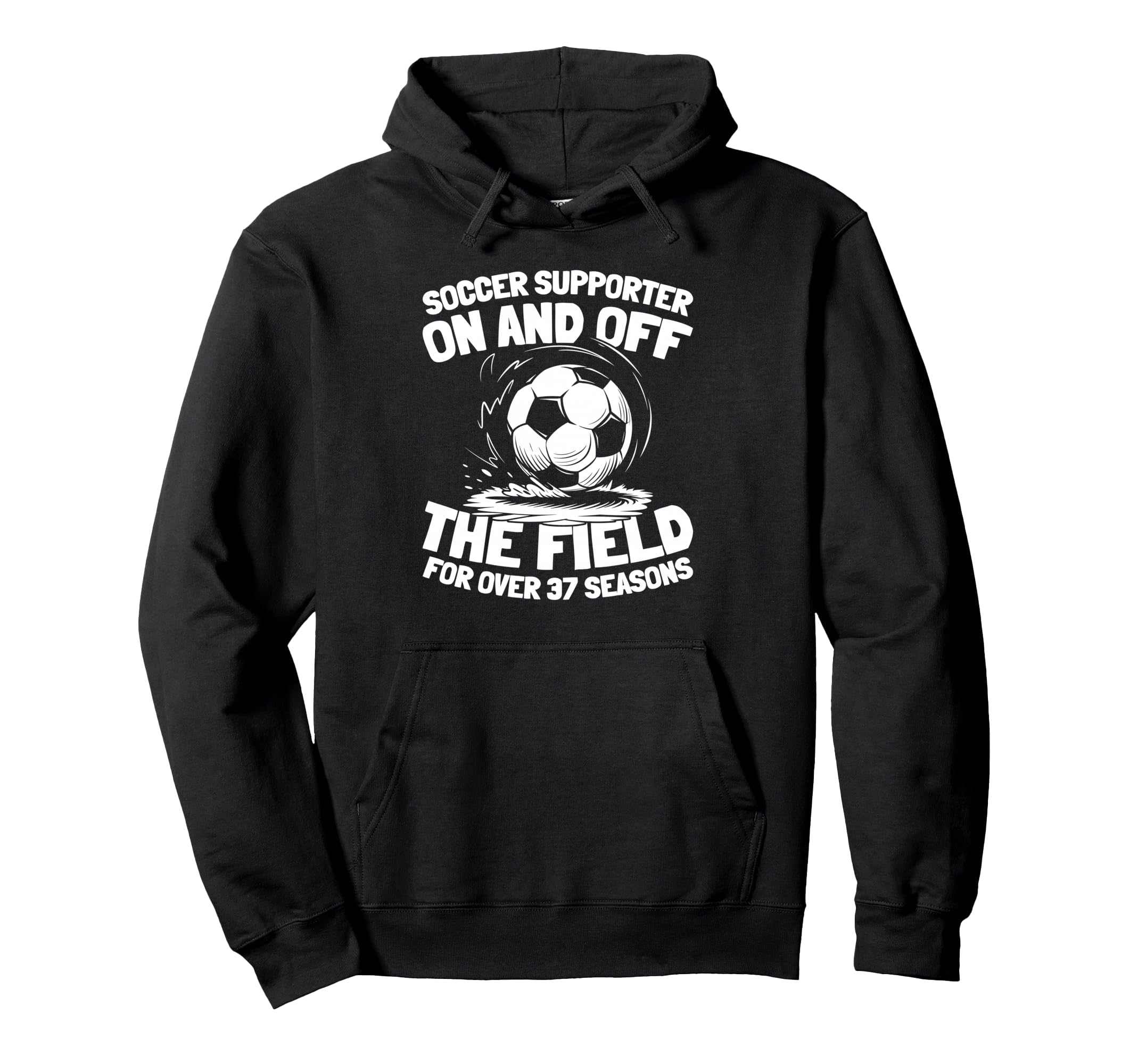 37Th Birthday Player Sports Team Soccer 37 Hoodie - Graphic Print Unisex