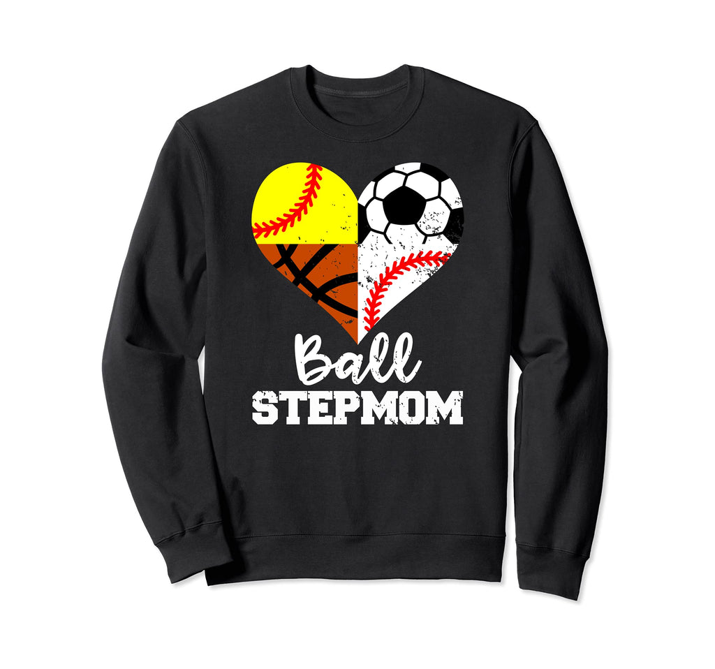 Ball Stepmom Funny Soccer Sweatshirt - Aesthetic Graphic for Adults