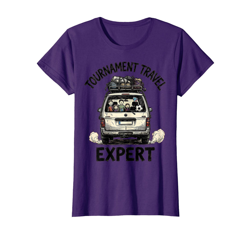 Tournament Travel Expert Soccer Mom T-Shirt - Graphic Print Unisex