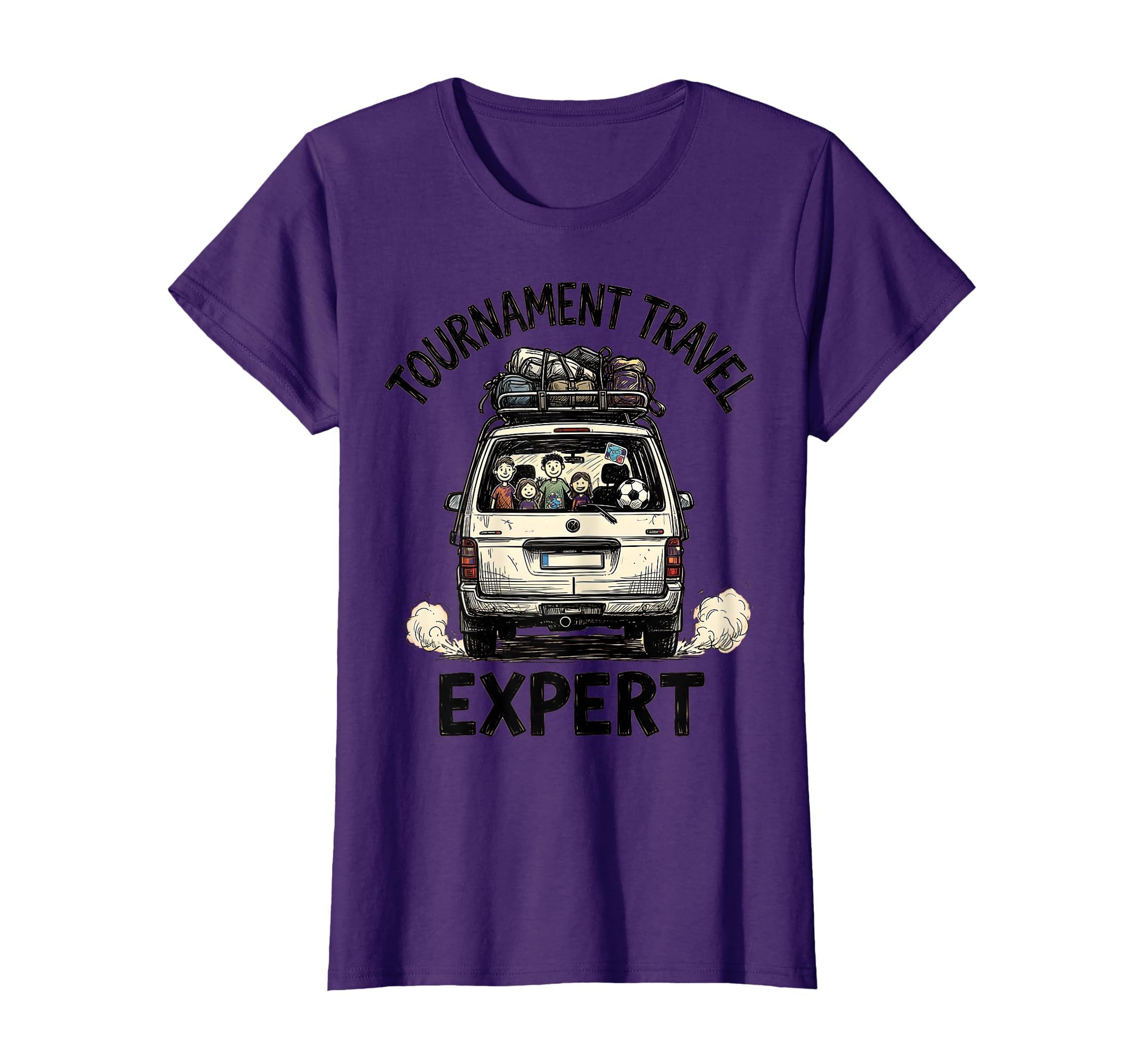 Tournament Travel Expert Soccer Mom T-Shirt - Graphic Print Unisex