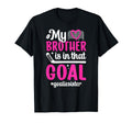Proud Ice Hockey Goalie Sister Hockey T-Shirt - Graphic Print for Adults