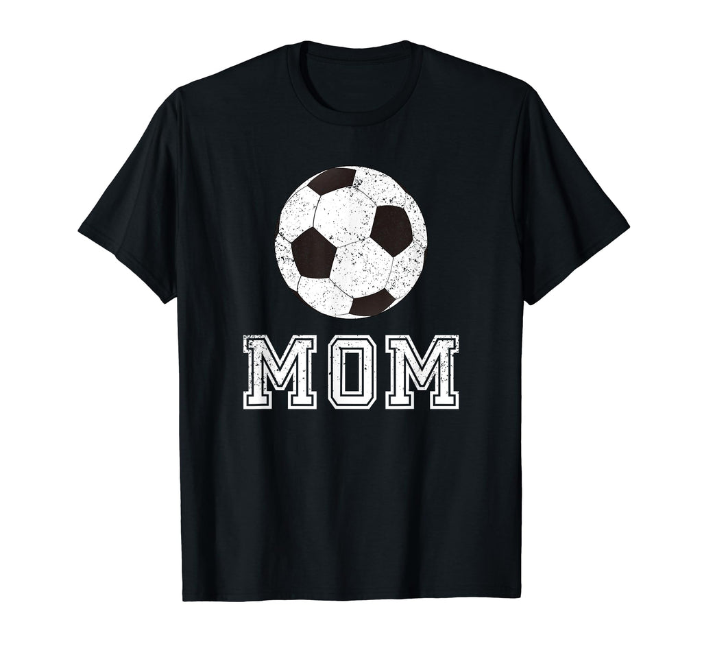 Soccer Mom Ball Distressed T-Shirt - Fun Novelty Design for Adults