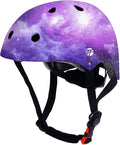 Adjustable Color Gradient Skateboard Helmet for 3-5-8-14+Ages【Toddler Kids Youth Adult】 Girls Boys Woman.Bike Helmet for Multi-Sports Cycling Bicycle Scooter Inline Roller Skate Rollerblading