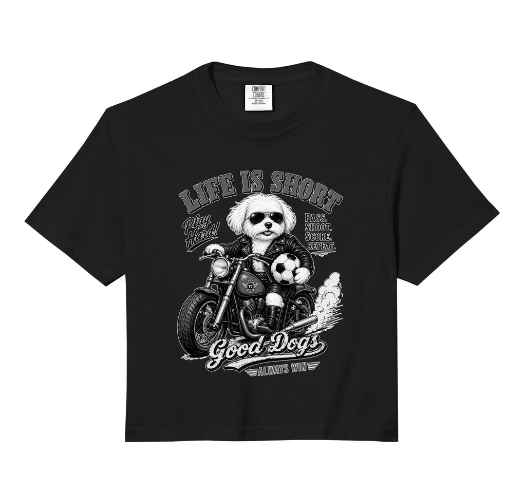 Maltese Motorbike Love Footbal Sweatshirt - Aesthetic Graphic for Adults