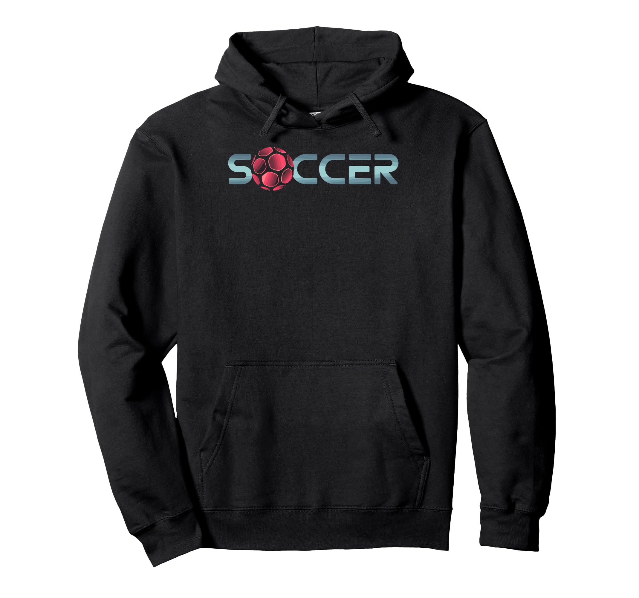 Soccer Football Ball Soccer Player Hoodie - Minimalist Print for Adults