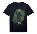 Zombie Soccer Player Halloween T-Shirt - Novelty Apparel for Adults