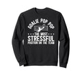 Soccer Goalie Pop Pop Definition Sweatshirt - Minimalist Print for Adults
