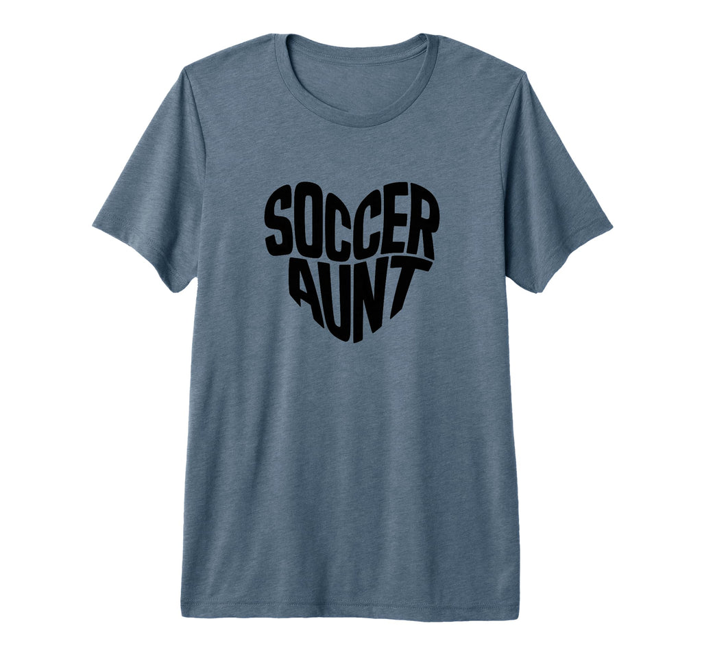 Soccer Aunt Proud Soccer Auntie T-Shirt - Minimalist Print for Adults