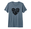 Soccer Aunt Proud Soccer Auntie T-Shirt - Minimalist Print for Adults