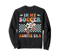 My Soccer Auntie Era Groovy Sweatshirt - Casual Everyday Wear for Adults