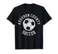 Audubon County Soccer Distressed 90S T-Shirt - Casual Everyday Wear Unisex