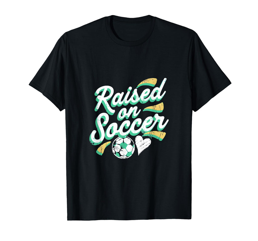 Raised Soccer Mom Family Pride T-Shirt - Unique Graphic Men Women