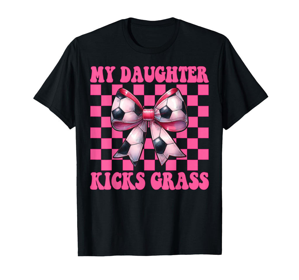 Soccer Mom Mothers Day Coquette Bow T-Shirt - Minimalist Print Men Women