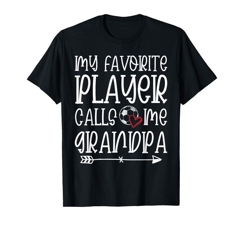 My Favorite Player Calls Me Grandpa T-Shirt - Trendy Graphic for Adults
