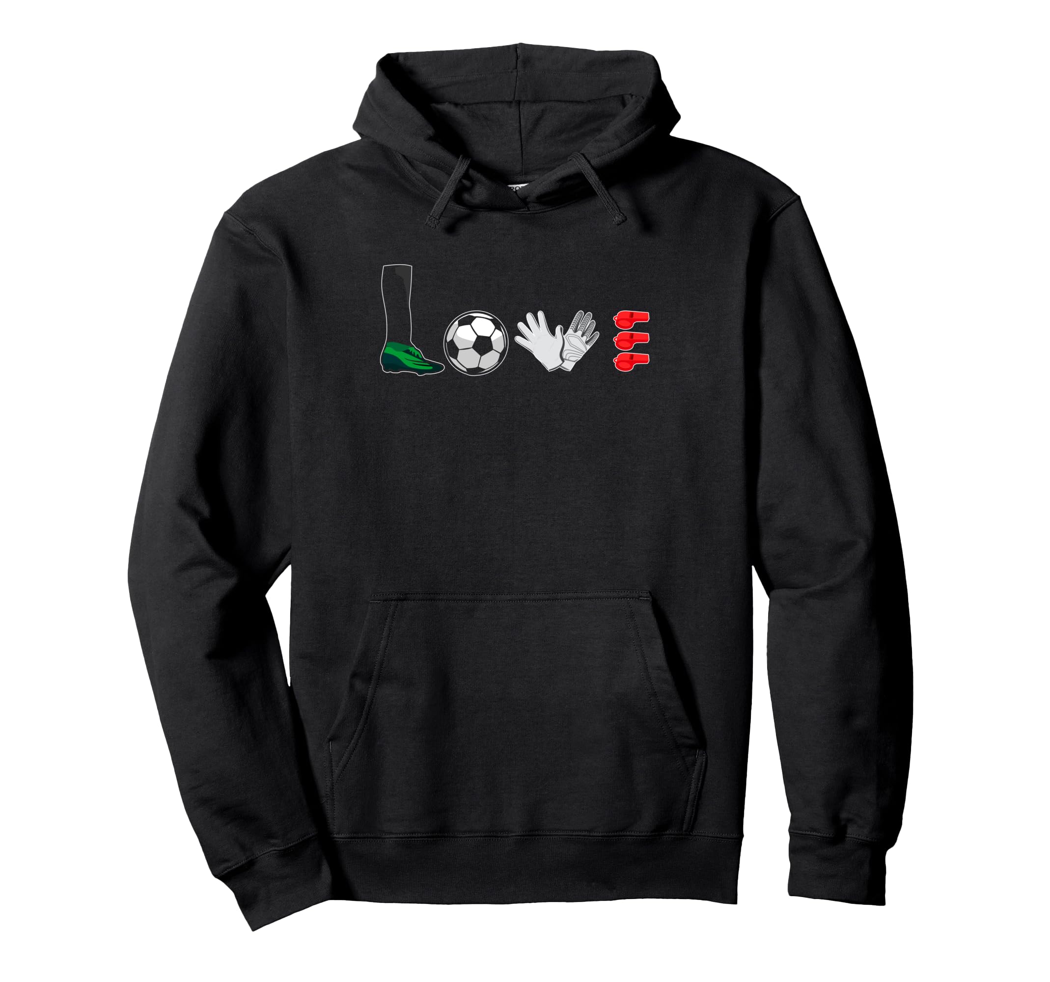 Love Football Funny Soccer Players Sport Hoodie - Novelty Apparel Unisex