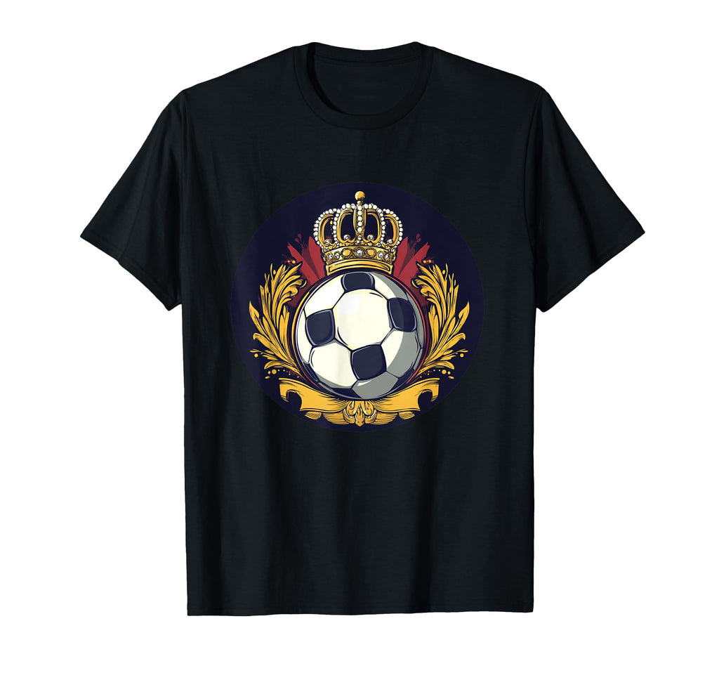 Rule Field This Crowned Soccer Ball T-Shirt - Graphic Print Unisex