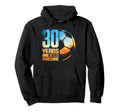 30Th Birthday Soccer Player Football Hoodie - Minimalist Print Men Women