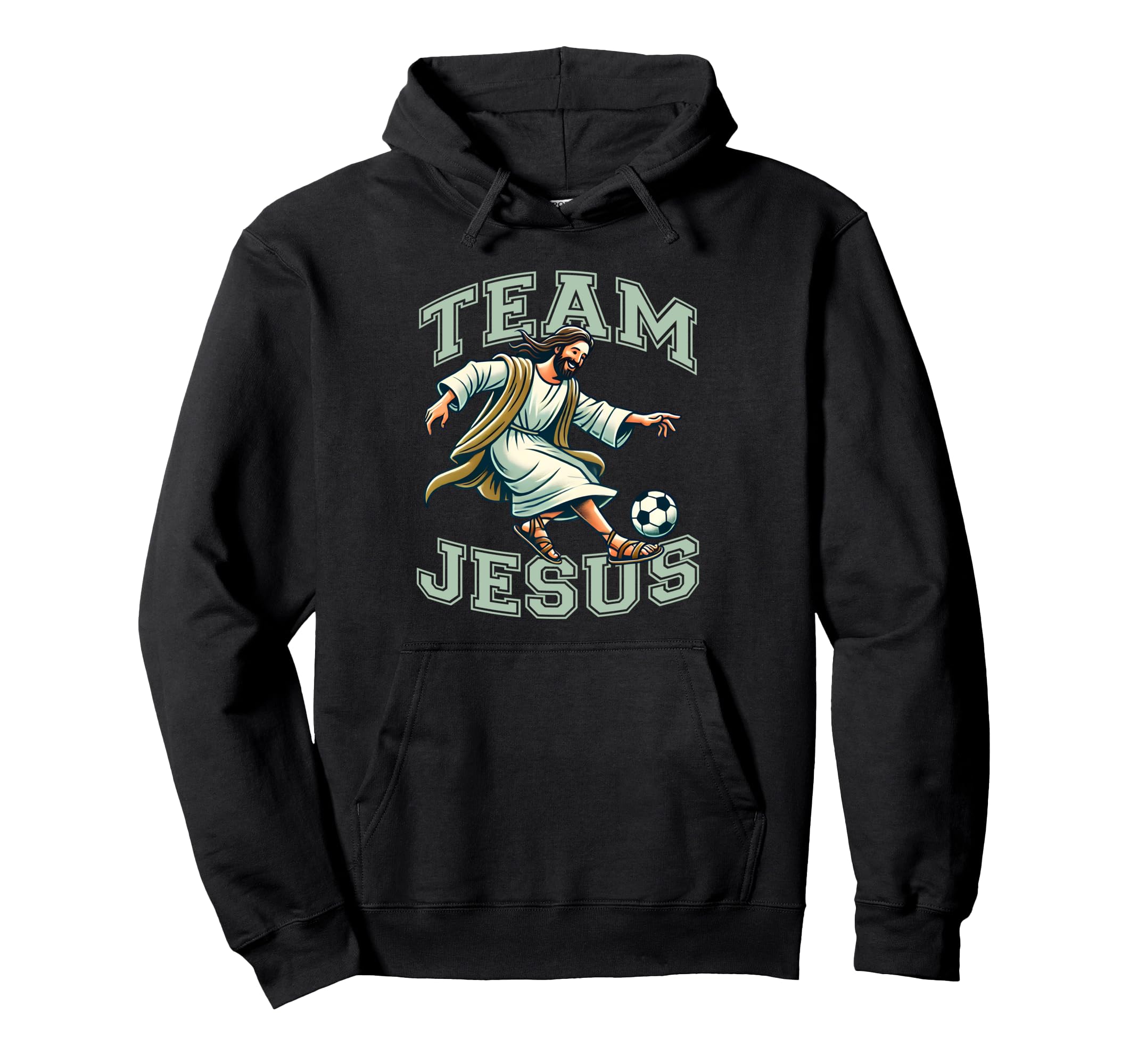 Team Jesus Soccer Lover Christ Hoodie - Aesthetic Graphic Men Women
