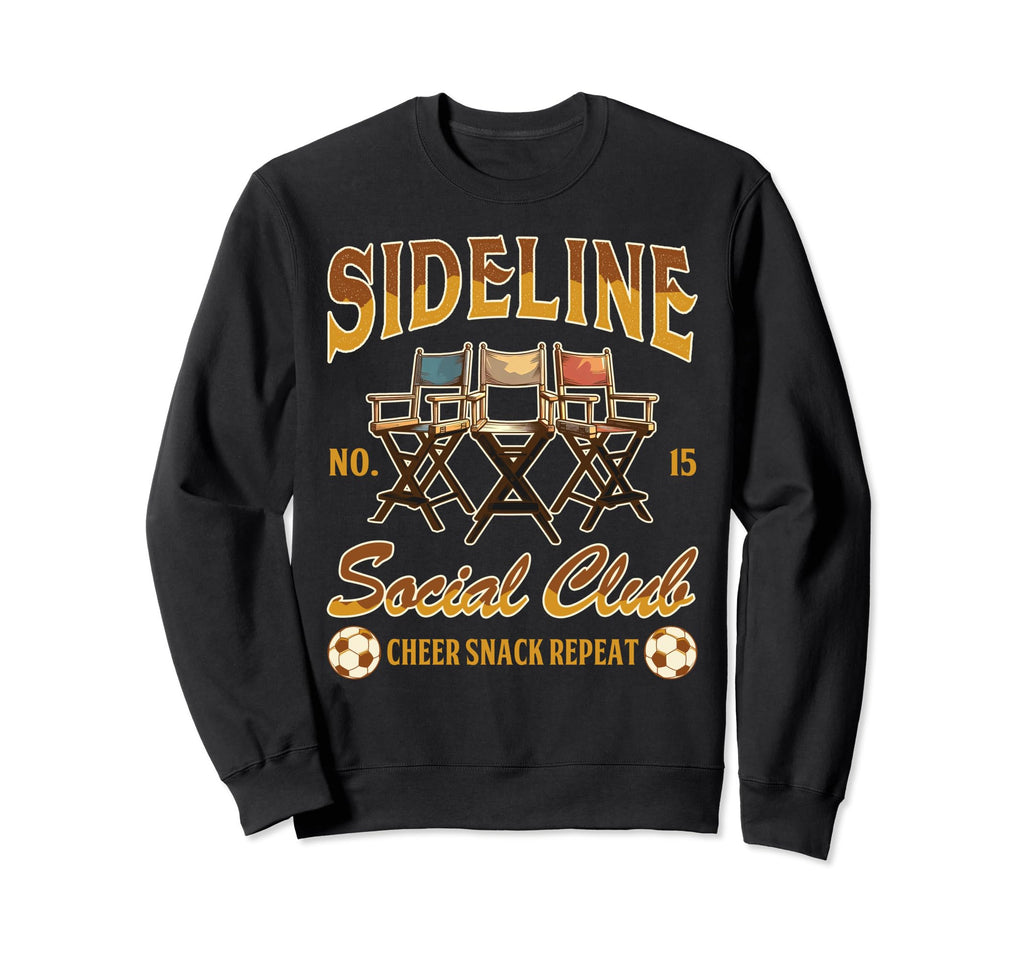 Soccer Mom Family Sideline Social Sweatshirt - Minimalist Print Unisex