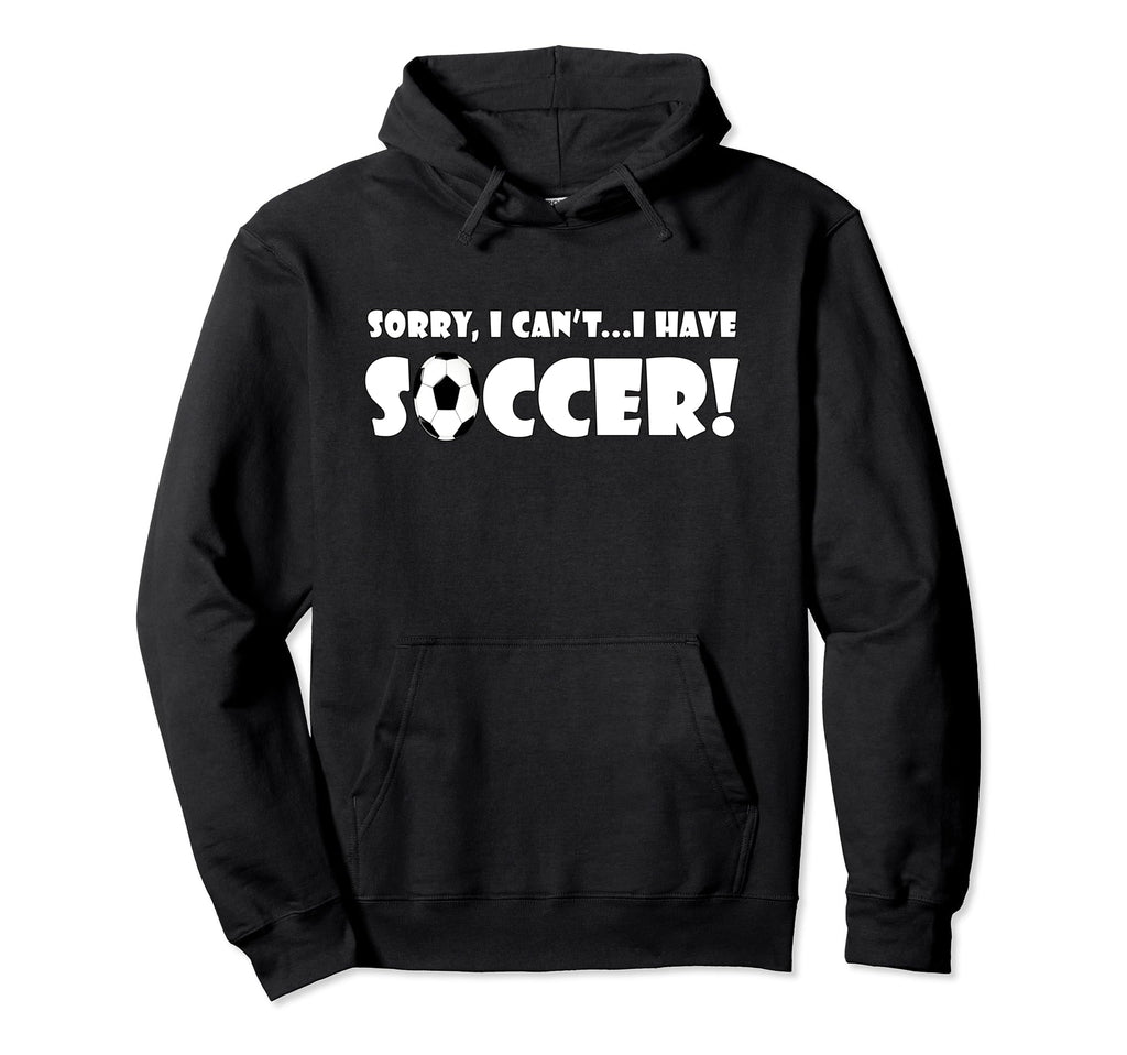 Sorry I Cant I Have Soccer Funny Sweatshirt - Minimalist Print for Adults