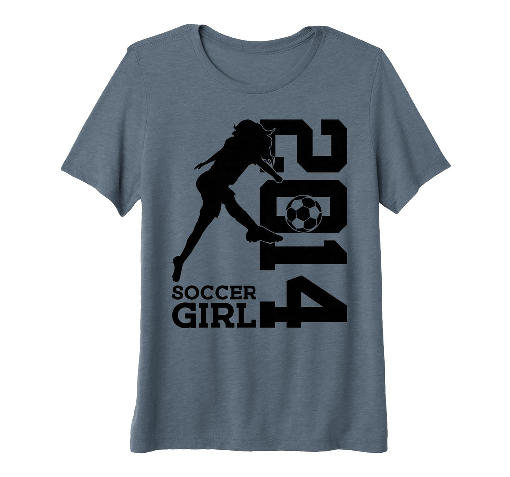 Womens 12Th Birthday Soccer 2014 Tri T-Shirt - Streetwear Style Unisex