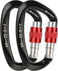 Screwgate Locking Carabiner Clip - Professional Rock Climbing Carabiner Screw Lock,Heavy Duty Carabiners for Climbing,Mountaineer,Hammock,Camping,Outdoor Equipment