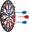 Magnetic Dart Board Game - Darts and Kids Dart Board Set,16 Inch Dart Board with 8 Strong Magnet Darts of 2 Colors,Best Kids Toy Gift Indoor Outdoor Games for Family and Friends