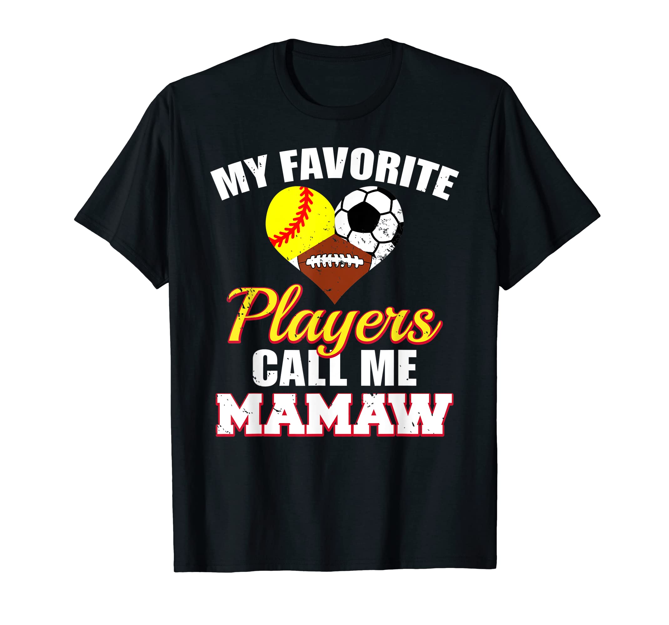 My Favorite Players Softball Soccer T-Shirt - Streetwear Style for Adults