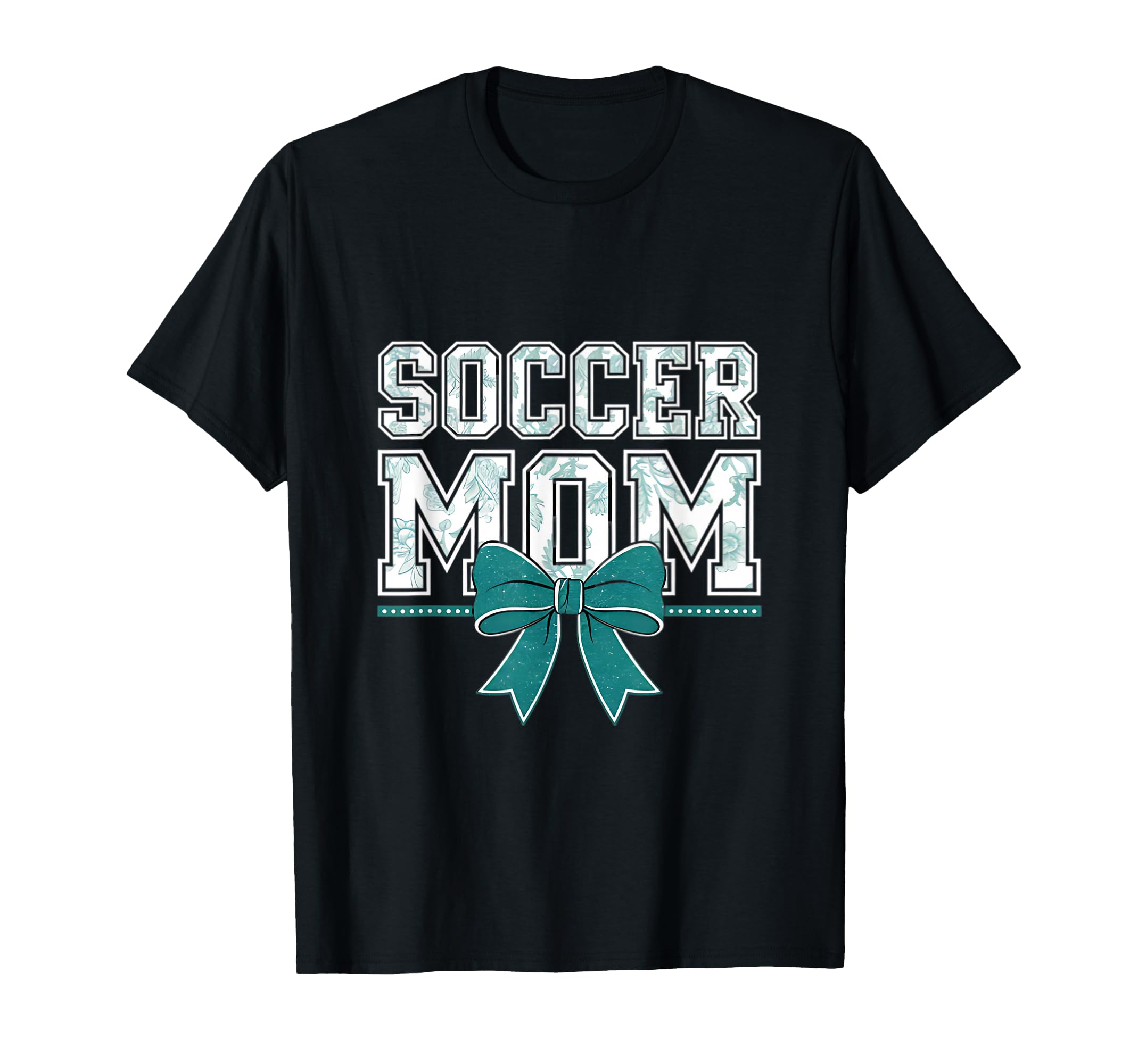 Soccer Mom Coquette Bow Mothers T-Shirt - Casual Everyday Wear for Adults
