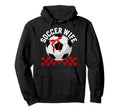 Soccer Wife Soccer Player Coquette Soccer Hoodie - Graphic Print Unisex