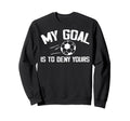 Soccer Goalie Art Gag Soccer Player Sweatshirt - Unique Graphic Unisex