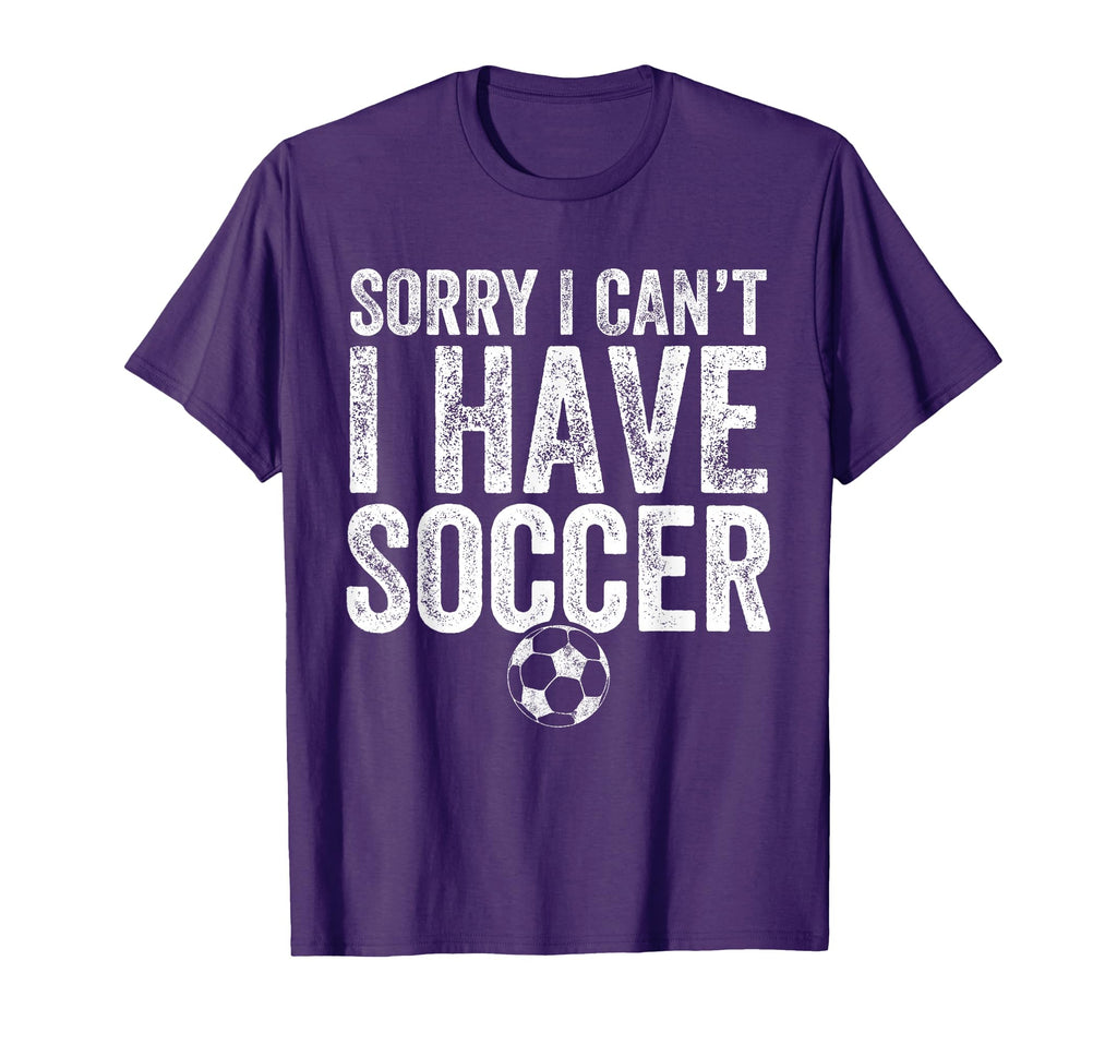 Sorry I Cant I Have Soccer Soccer T-Shirt - Aesthetic Graphic for Adults