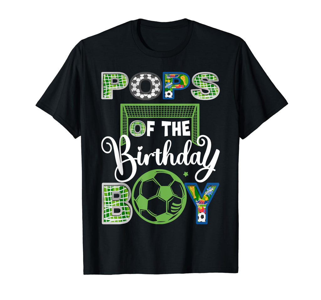 Pops Birthday Soccer Baller Birthday T-Shirt - Trendy Graphic for Adults