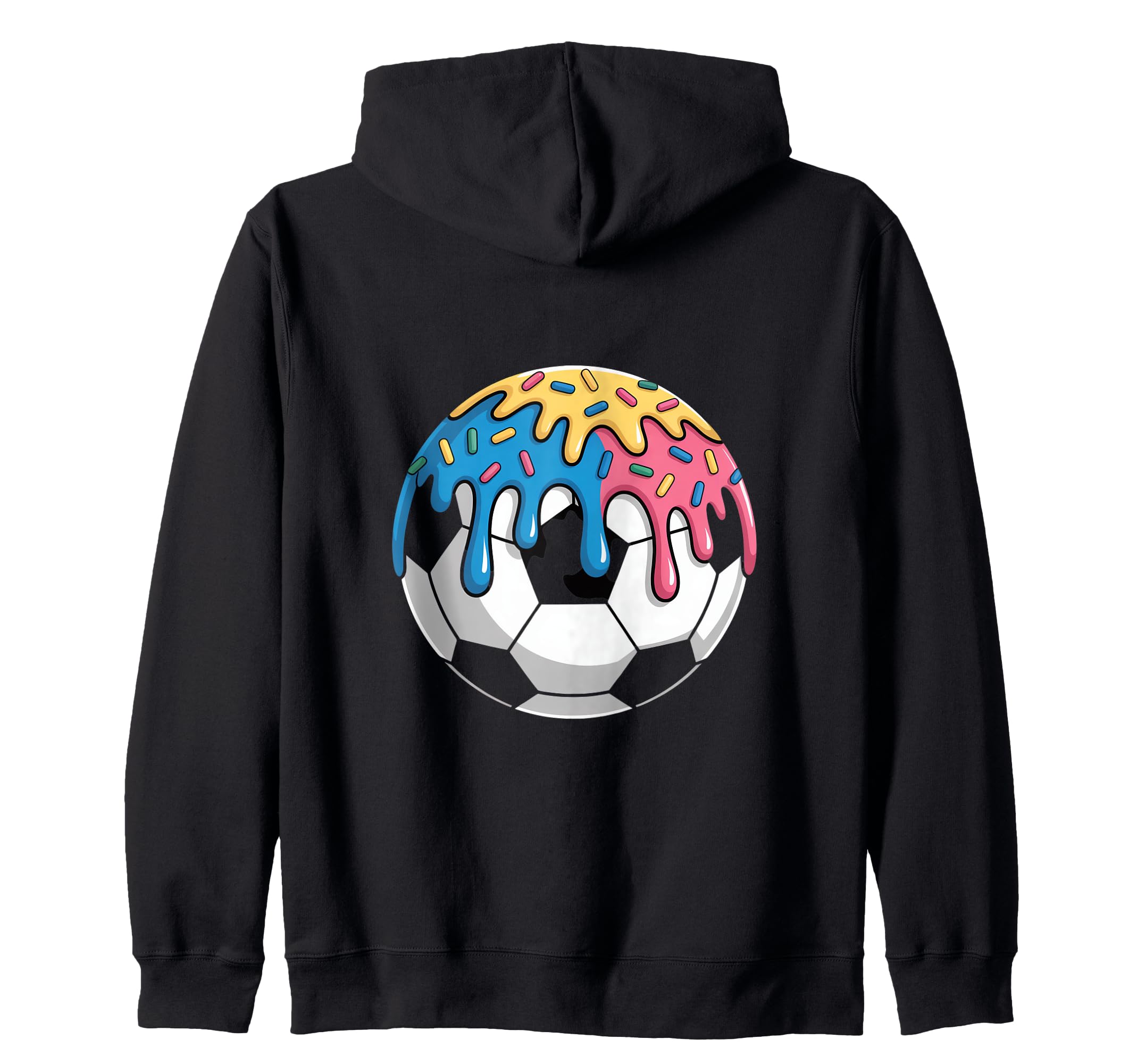 Colorful Soccer Accessories Drip Vibe Hoodie - Minimalist Print Unisex