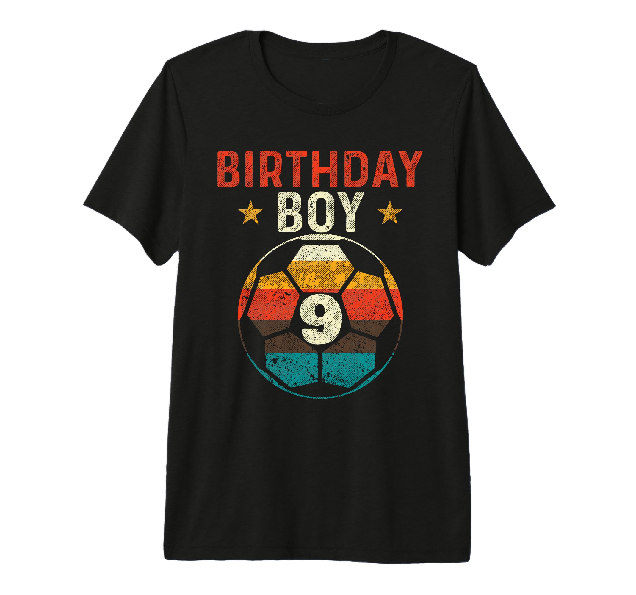 9Th Birthday Soccer Lover 9 Years Old T-Shirt - Minimalist Print Men Women